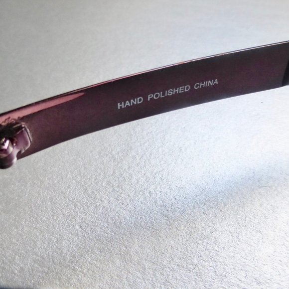 Gloria Vanderbilt Purple Metal Sunglasses Eyewear - Picture 12 of 16